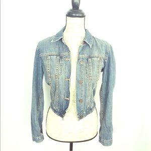 J. Crew Denim Jacket Sz 4 100% Cotton